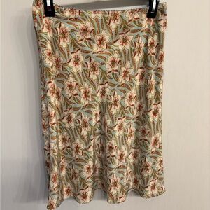 GAP Floral Midi Skirt in Cream, Sage & Pink